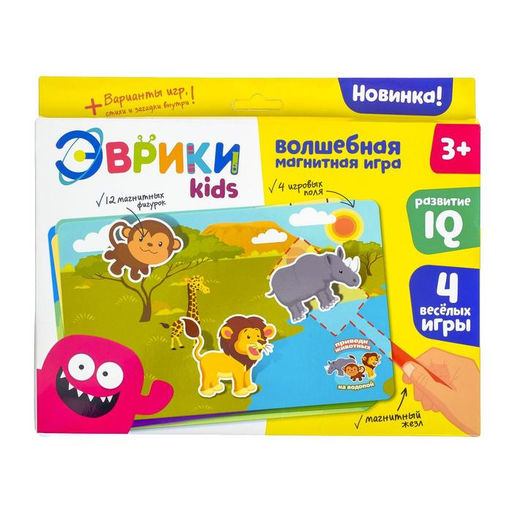 Волшебная магнитная игра Животные и игрушки - Эврики фото 2