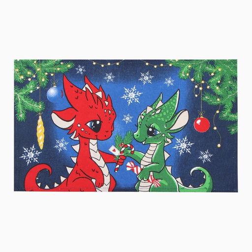 Набор полотенец Доляна Волшебства в новом году 28х46 см - 6 шт, 100% хл, рогожка 164 г/м2  фото 6