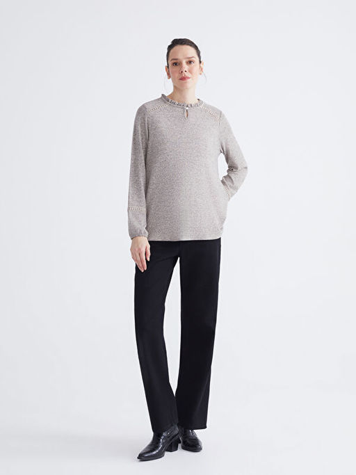 F?rf?rl? Bisiklet Yaka Bluz