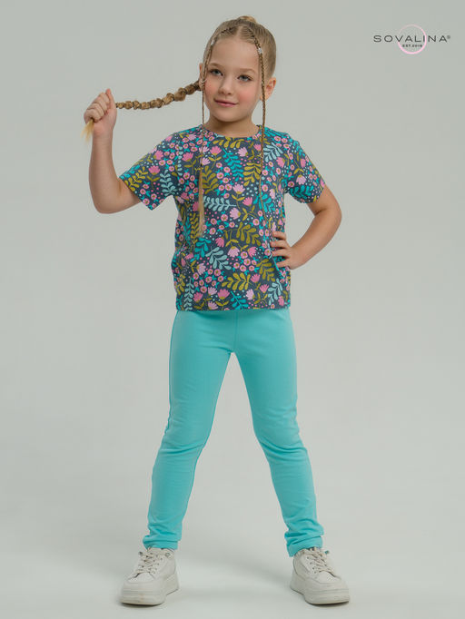 Костюм Мун розовые колокольчики-мятный - Sovalina фото 6