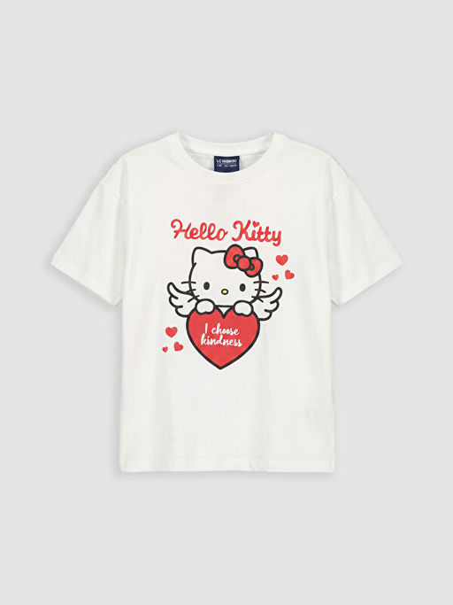 Hello Kitty Bask?l? K?z ?ocuk ?ortlu Pijama Tak?m?