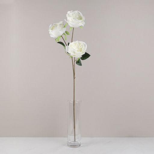 Цветок искусственный Пион белый 80 см / RF-1572 /уп 400/ - Галеонтрейд фото 3