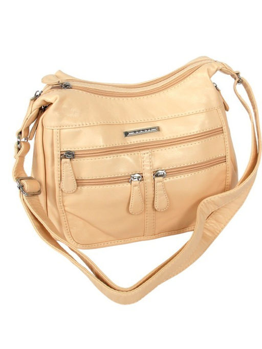 Сумка женская искусственная кожа Guecca-RY 1999, 2отд, плечевой ремень, св.бежевый SALE 261777 - Adelia фото 6