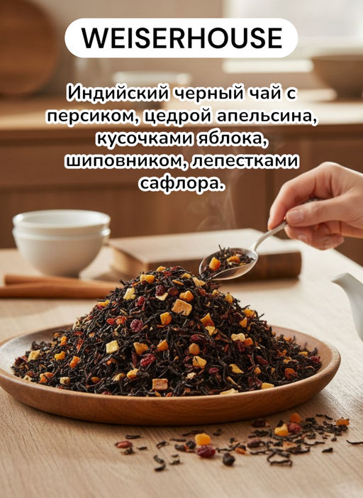 Любовник Маркизы Черный ароматизированный чай WEISERHOUSE  фото 4