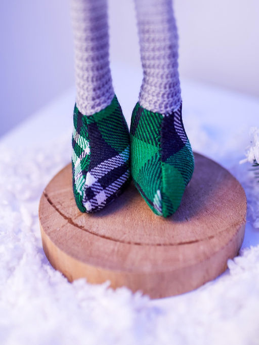 Фигура текстиль «Гном в зелёном» 54 см, 1 LED, от батареек AG13×3, свечение тёплое белое