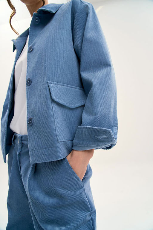 Жакет GO F4109/29-1413.170-176 голубой  фото 5