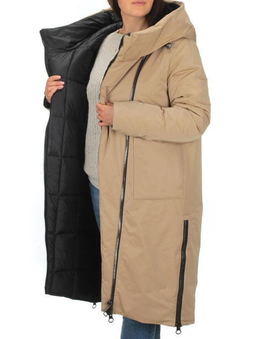 9082 BEIGE Куртка зимняя женская (200 гр. холлофайбера) - Fashion фото 6