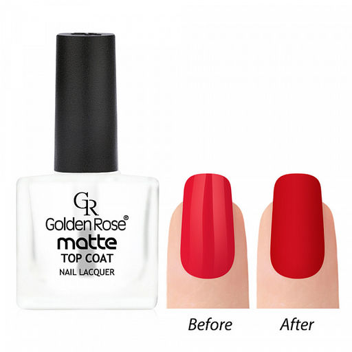 Golden Rose Лак Matte Top Coat Nail Lacquer верхнее покрытие-матовое 10,5мл