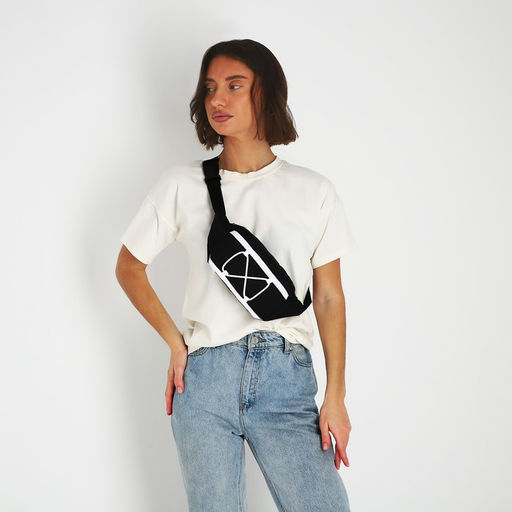 Сумка поясная со шнуровкой, цвет чёрный - Nazamok фото 8