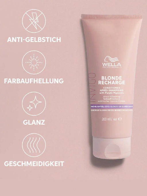 -10% Оттеночный бальзам-уход Blonde Recharge для холодных светлых оттенков, 200 мл Wella Professio - Wella professionals фото 3