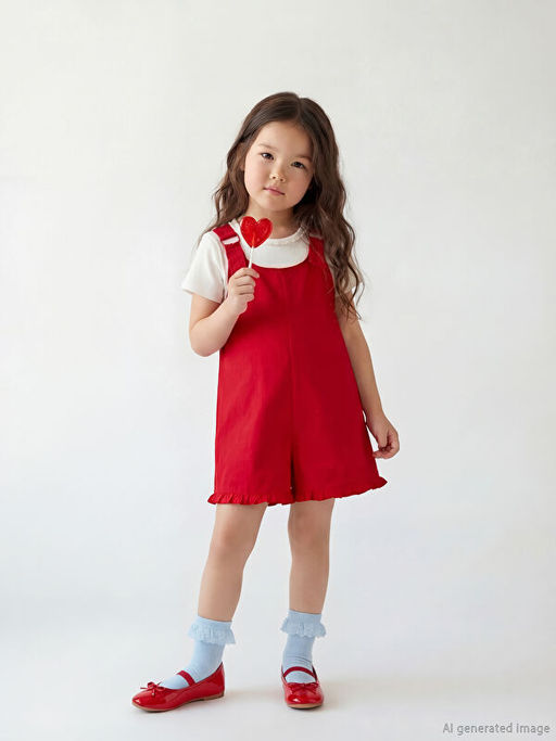 K?z ?ocuk ?ortlu Salopet ve Ti??rt