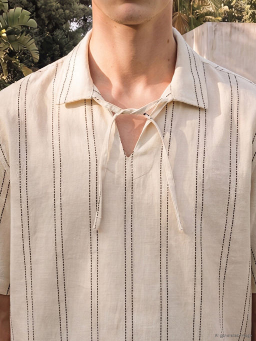 Loose Fit ?izgili Erkek G?mlek
