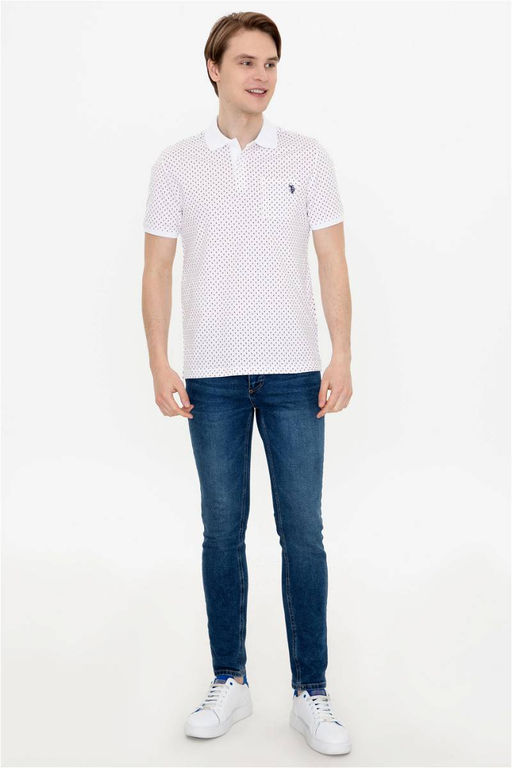 U. S. Polo Assn Мужская красная футболка с воротником-поло - U.s. polo assn фото 10