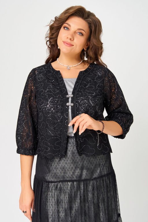 Костюм FITA 4141 черно-серебристый