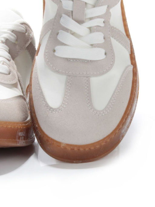 05-6016-2 WHITE/BEIGE Кроссовки женские (искусственные материалы) - No name фото 14