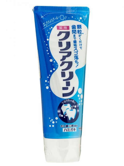 Японская Зубная паста КAO Clear Clean Extra Cool с микрогранулами экстра свежесть, туба, 170 г као - Kao фото 2