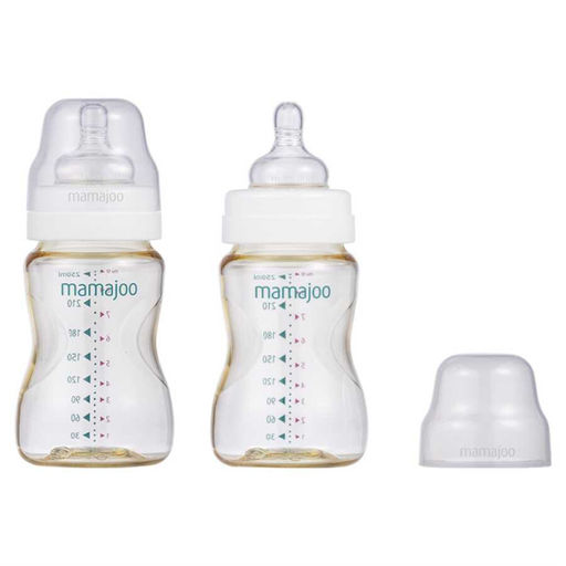 Бутылочка для кормления антиколиковая 0+ Gold Feeding Bottle, 250 мл (2 шт) 7121622 - Mamajoo фото 3