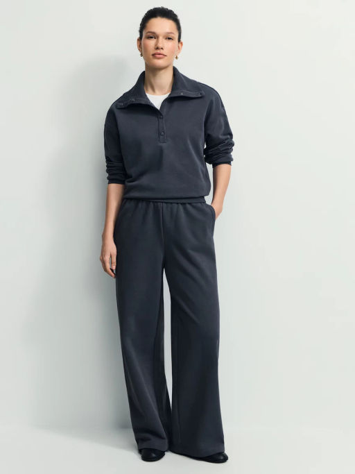 Базовые широкие брюки из хлопка / Zarina