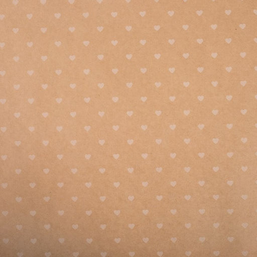 Цена за 10 шт. Бумага упаковочная крафтовая «Сердца», 50 х 70 см