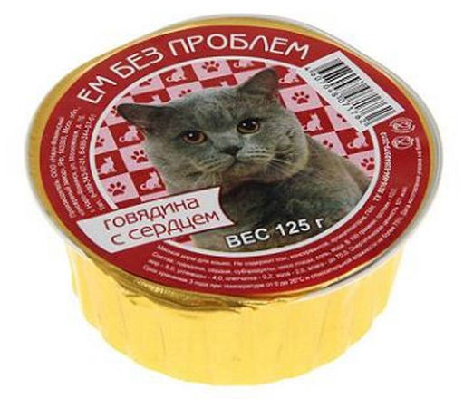 Ем Без Проблем д/кош. ламис. 100 г. Говядина с сердцем ЕБП000215