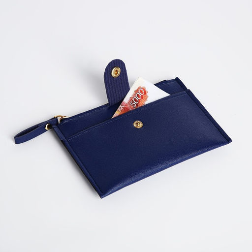 Картхолдер на молнии, цвет синий - Simaland фото 5