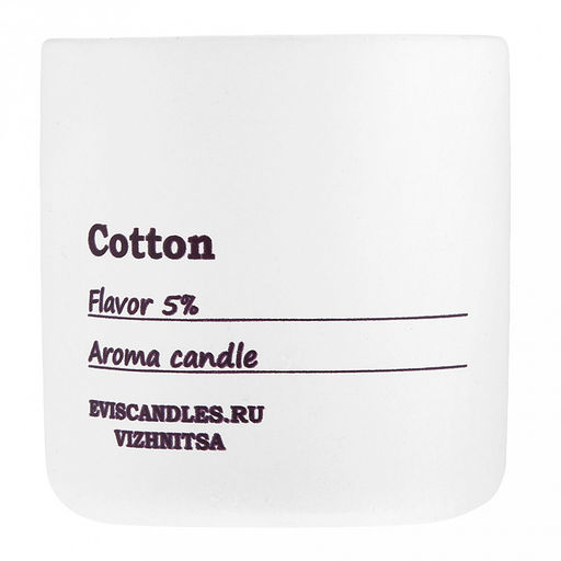 Свеча Sense д7,4см, h7,4см, ароматическая Cotton, парафин, в подсвечнике из гипса, время горения 20 часов (Россия) - Домашняя мода фото 2