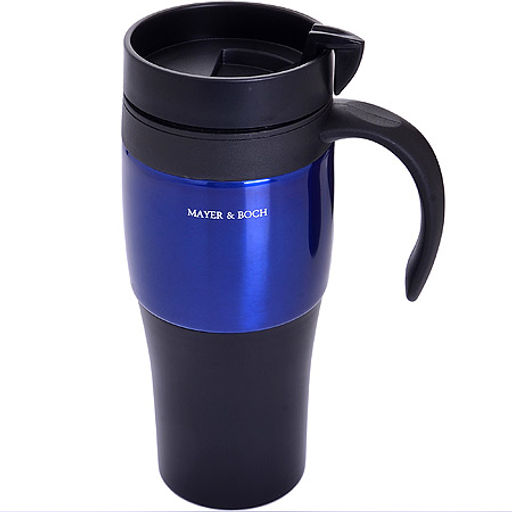 30541 Термокружка 420 мл нерж СИНЯЯ MB (х32)