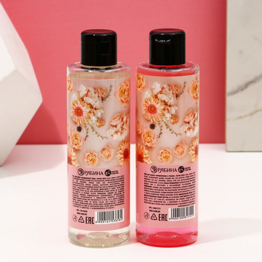 Подарочный набор косметики Яркой весны!, гель для душа 200 мл и пена для ванны 200 мл, Чистое счастье  фото 3