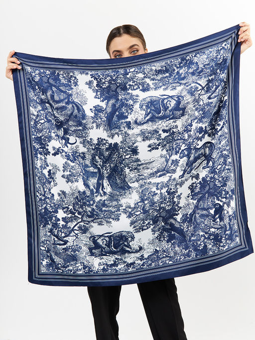 Большой, мягкий, тонкий и очень нежный платок с рисунком. - Tantino фото 2