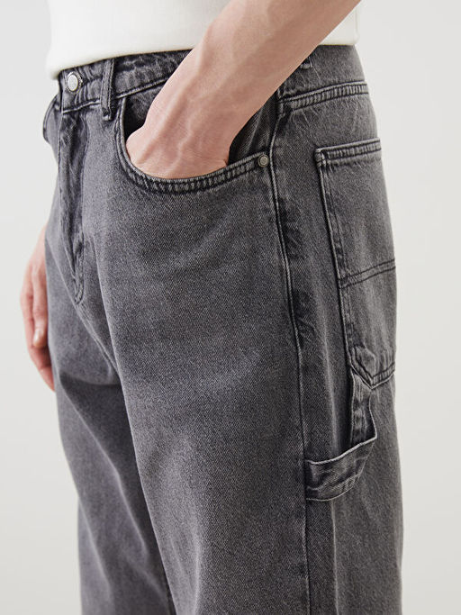 Baggy Fit Erkek Jean Pantolon