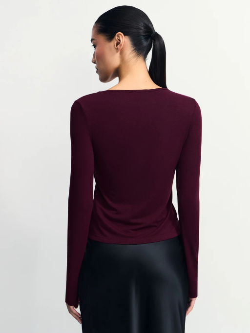 Лонгслив с декоративным узлом / Zarina фото 5