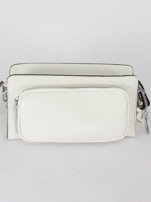 Сумка женская натуральная кожа GU 2033-2573, 1отд, плечевой ремень, белый SALE 245038 - Adelia фото 2