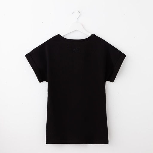 Футболка женская MIST basic, размер 40-42, чёрная