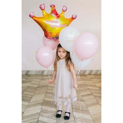 Цена за 3 шт. Воздушный шар фольгированный 26" «Корона»