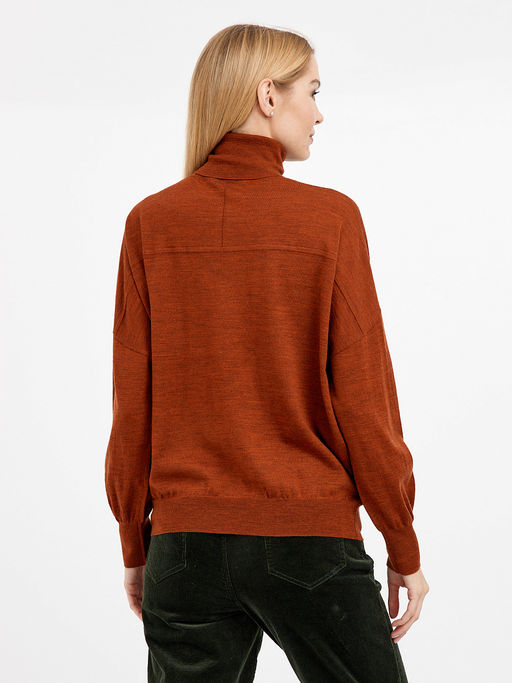 водолазка женская из шерсти с рукавом летучая мышь - Glenfield фото 6