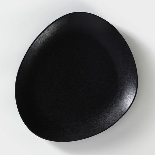 Тарелки Magistro Carbon, 26×23 см, набор 2 шт., фарфор, чёрные