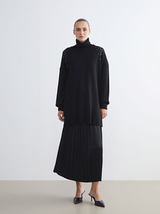 Bal?k?? Yaka Kad?n Triko Kazak