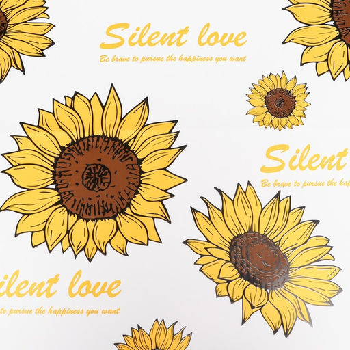 Цена за 20 шт. Пленка для цветов Подсолнухи, 58 х 58 см, белая - UPAK LAND фото 3