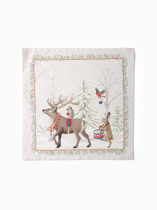 Набор новогодний «Новогоднее чудо»: скатерть 150×220 см ±3 см с ВГМО, салфетка 40×40 см-12 шт., 100% хлопок