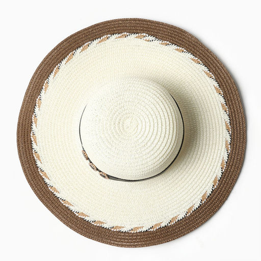 Шляпа женская MINAKU с широкими полями, коричневая, размер 58