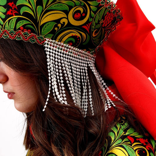 Карнавальный костюм Народные гуляния. Рябиновые гроздья: накидка, кокошник, юбка, р-р 52-58 - Страна карнавалия фото 7