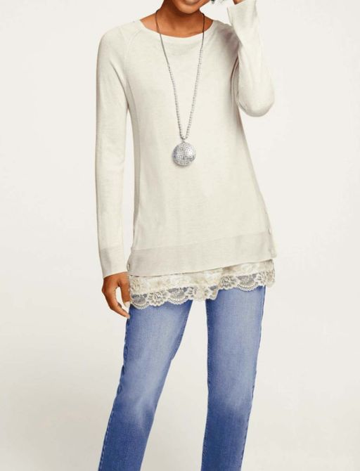 Пуловер, экрю - Linea tesini фото 5