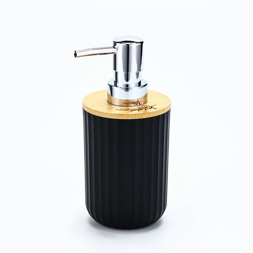 Дозатор для жидкого мыла, черный, 350 мл