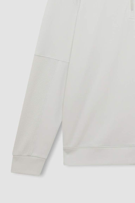 Мужская серая спортивная толстовка DeFactoFit стандартной посадки с воротником-стойкой и молнией из ткани для подводного плавания с аквалангом  фото 3