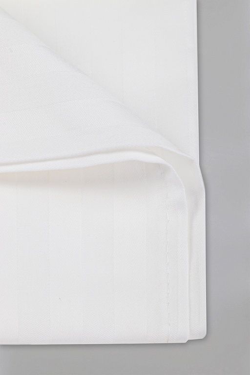 Простыня Страйп/Сатин 135 гр/м2 Белый (полоса вдоль) Евромакси (220х235) - Амавес-текстиль фото 2