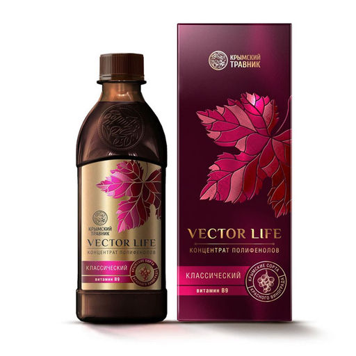 Концентрат полифенолов "VECTOR LIFE" классический с витамином В9 (фолат)
