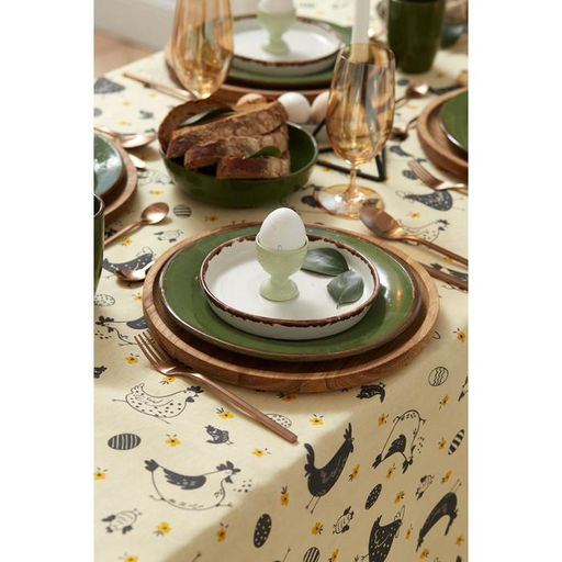 Скатерть пасхальная, Доляна Сhicken farm 180х144 см, 100% хлопок, 164 г/м2  фото 7