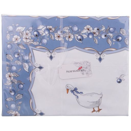 СКАТЕРТЬ ГУСИ 140*180 СМ. СЕРЫЙ, 100 - Lefard фото 2