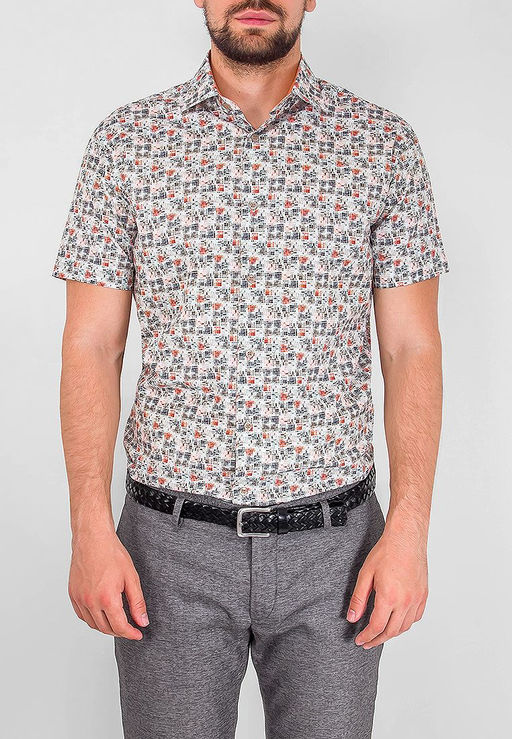 Сорочка мужская короткий рукав GREG 455/101/365/Z/1_GB  фото 8