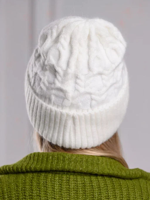 Теплая зимняя шапка бини из нежнейшей ангоры - Pretty mania фото 15